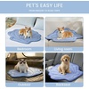 image:imageCozy Bliss Cute Shell Shape Cooling Mat for Medium Dogs NonSlip Leakproof Washable Pet Cooling Mat for Hot Weather with QMax 05 Indoor and Outdoor Summer Pad Heather Haze Blue 35x40Haze Blue