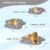 image:imageCozy Bliss Cute Shell Shape Cooling Mat for Medium Dogs NonSlip Leakproof Washable Pet Cooling Mat for Hot Weather with QMax 05 Indoor and Outdoor Summer Pad Heather Haze Blue 35x40Charcoal Gray