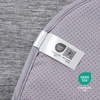 image:imageCozy Bliss Cute Shell Shape Cooling Mat for Medium Dogs NonSlip Leakproof Washable Pet Cooling Mat for Hot Weather with QMax 05 Indoor and Outdoor Summer Pad Heather Haze Blue 35x40Charcoal Gray