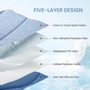 image:imageCozy Bliss Cute Shell Shape Cooling Mat for Medium Dogs NonSlip Leakproof Washable Pet Cooling Mat for Hot Weather with QMax 05 Indoor and Outdoor Summer Pad Heather Haze Blue 35x40Haze Blue
