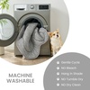 image:imageCozy Bliss Cute Shell Shape Cooling Mat for Medium Dogs NonSlip Leakproof Washable Pet Cooling Mat for Hot Weather with QMax 05 Indoor and Outdoor Summer Pad Heather Haze Blue 35x40Charcoal Gray