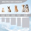 image:imageCozy Bliss Deluxe Leakproof Cooling Blanket for Small Dogs QMax 05 Soft amp Durable Washable Pet Cooling Mat for Hot Weather Livingroom Pet Throw amp Couch Protector for Cats Charcoal Grey 25x35Heather Silver Grey