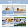 image:imageCozy Bliss Deluxe Leakproof Cooling Blanket for Small Dogs QMax 05 Soft amp Durable Washable Pet Cooling Mat for Hot Weather Livingroom Pet Throw amp Couch Protector for Cats Charcoal Grey 25x35Heather Haze Blue