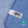 image:imageCozy Bliss Deluxe Leakproof Cooling Blanket for Small Dogs QMax 05 Soft amp Durable Washable Pet Cooling Mat for Hot Weather Livingroom Pet Throw amp Couch Protector for Cats Charcoal Grey 25x35Heather Haze Blue