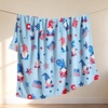 image:imageCozy Bliss Gnome Throw Blanket Christmas Blanket Warm Plush Throw BlanketUltra Soft Cozy Blanket for CouchSofa and BedXmas Gnome in Truck50x60Blue