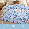 image:imageCozy Bliss Gnome Throw Blanket Christmas Blanket Warm Plush Throw BlanketUltra Soft Cozy Blanket for CouchSofa and BedXmas Gnome in Truck50x60Blue