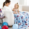 image:imageCozy Bliss Gnome Throw Blanket Christmas Blanket Warm Plush Throw BlanketUltra Soft Cozy Blanket for CouchSofa and BedXmas Gnome in Truck50x60Blue