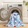 image:imageCozy Bliss Gnome Throw Blanket Christmas Blanket Warm Plush Throw BlanketUltra Soft Cozy Blanket for CouchSofa and BedXmas Gnome in Truck50x60Blue