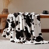 image:imageCozy Bliss Leopard Print Fuzzy Throw Blanket for Couch amp Bed Thick Soft Warm Fleece Blankets for Room Decor for Kids Women Men Girls Khaki Brown Cheetah 5060Black Brown