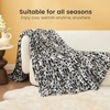 image:imageCozy Bliss Leopard Print Fuzzy Throw Blanket for Couch amp Bed Thick Soft Warm Fleece Blankets for Room Decor for Kids Women Men Girls Khaki Brown Cheetah 5060Silvery Leopard