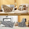 image:imageCozy Bliss Leopard Print Fuzzy Throw Blanket for Couch amp Bed Thick Soft Warm Fleece Blankets for Room Decor for Kids Women Men Girls Khaki Brown Cheetah 5060Brown Leopard