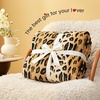 image:imageCozy Bliss Leopard Print Fuzzy Throw Blanket for Couch amp Bed Thick Soft Warm Fleece Blankets for Room Decor for Kids Women Men Girls Khaki Brown Cheetah 5060Brown Leopard