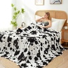image:imageCozy Bliss Leopard Print Fuzzy Throw Blanket for Couch amp Bed Thick Soft Warm Fleece Blankets for Room Decor for Kids Women Men Girls Khaki Brown Cheetah 5060Black White