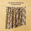 image:imageCozy Bliss Leopard Print Fuzzy Throw Blanket for Couch amp Bed Thick Soft Warm Fleece Blankets for Room Decor for Kids Women Men Girls Khaki Brown Cheetah 5060Brown Leopard