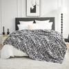 image:imageCozy Bliss Leopard Print Fuzzy Throw Blanket for Couch amp Bed Thick Soft Warm Fleece Blankets for Room Decor for Kids Women Men Girls Khaki Brown Cheetah 5060Silvery Leopard