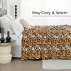 image:imageCozy Bliss Leopard Print Fuzzy Throw Blanket for Couch amp Bed Thick Soft Warm Fleece Blankets for Room Decor for Kids Women Men Girls Khaki Brown Cheetah 5060Brown Leopard
