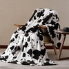 image:imageCozy Bliss Leopard Print Fuzzy Throw Blanket for Couch amp Bed Thick Soft Warm Fleece Blankets for Room Decor for Kids Women Men Girls Khaki Brown Cheetah 5060Black White