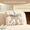 image:imageCozy Bliss Leopard Print Fuzzy Throw Blanket for Couch amp Bed Thick Soft Warm Fleece Blankets for Room Decor for Kids Women Men Girls Khaki Brown Cheetah 5060Khaki Leopard