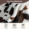 image:imageCozy Bliss Leopard Print Fuzzy Throw Blanket for Couch amp Bed Thick Soft Warm Fleece Blankets for Room Decor for Kids Women Men Girls Khaki Brown Cheetah 5060Black Brown