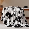 image:imageCozy Bliss Leopard Print Fuzzy Throw Blanket for Couch amp Bed Thick Soft Warm Fleece Blankets for Room Decor for Kids Women Men Girls Khaki Brown Cheetah 5060Black White