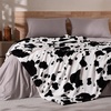 image:imageCozy Bliss Leopard Print Fuzzy Throw Blanket for Couch amp Bed Thick Soft Warm Fleece Blankets for Room Decor for Kids Women Men Girls Khaki Brown Cheetah 5060Black White