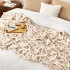 image:imageCozy Bliss Leopard Print Fuzzy Throw Blanket for Couch amp Bed Thick Soft Warm Fleece Blankets for Room Decor for Kids Women Men Girls Khaki Brown Cheetah 5060Khaki Leopard