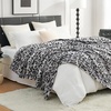image:imageCozy Bliss Leopard Print Fuzzy Throw Blanket for Couch amp Bed Thick Soft Warm Fleece Blankets for Room Decor for Kids Women Men Girls Khaki Brown Cheetah 5060Silvery Leopard
