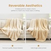 image:imageCozy Bliss Sherpa Throw Blanket for Couch Cozy Fleece Thick Warm Blanket for Winter Reversible Soft Fuzzy Plush Throw Gifts for Women and Men Room Decor Mottled Beige 50 x 60Mottled Beige