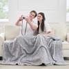 image:imageCozy Bliss Sherpa Throw Blanket for Couch Cozy Fleece Thick Warm Blanket for Winter Reversible Soft Fuzzy Plush Throw Gifts for Women and Men Room Decor Mottled Beige 50 x 60Mottled Grey