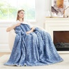 image:imageCozy Bliss Sherpa Throw Blanket for Couch Cozy Fleece Thick Warm Blanket for Winter Reversible Soft Fuzzy Plush Throw Gifts for Women and Men Room Decor Mottled Beige 50 x 60Mottled Navy Blue