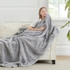 image:imageCozy Bliss Sherpa Throw Blanket for Couch Cozy Fleece Thick Warm Blanket for Winter Reversible Soft Fuzzy Plush Throw Gifts for Women and Men Room Decor Mottled Beige 50 x 60Mottled Grey