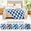 image:imageCozy Bliss Sherpa Throw Blanket for Couch Cozy Fleece Thick Warm Blanket for Winter Reversible Soft Fuzzy Plush Throw Gifts for Women and Men Room Decor Mottled Beige 50 x 60Buffalo Plaidnavy Blue