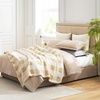 image:imageCozy Bliss Sherpa Throw Blanket for Couch Cozy Fleece Thick Warm Blanket for Winter Reversible Soft Fuzzy Plush Throw Gifts for Women and Men Room Decor Mottled Beige 50 x 60Buffalo Plaidbeige