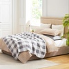 image:imageCozy Bliss Sherpa Throw Blanket for Couch Cozy Fleece Thick Warm Blanket for Winter Reversible Soft Fuzzy Plush Throw Gifts for Women and Men Room Decor Mottled Beige 50 x 60Buffalo Plaidgrey