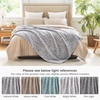 image:imageCozy Bliss Sherpa Throw Blanket for Couch Cozy Fleece Thick Warm Blanket for Winter Reversible Soft Fuzzy Plush Throw Gifts for Women and Men Room Decor Mottled Beige 50 x 60Mottled Grey