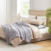 image:imageCozy Bliss Sherpa Throw Blanket for Couch Cozy Fleece Thick Warm Blanket for Winter Reversible Soft Fuzzy Plush Throw Gifts for Women and Men Room Decor Mottled Beige 50 x 60Mottled Grey