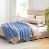 image:imageCozy Bliss Sherpa Throw Blanket for Couch Cozy Fleece Thick Warm Blanket for Winter Reversible Soft Fuzzy Plush Throw Gifts for Women and Men Room Decor Mottled Beige 50 x 60Mottled Navy Blue