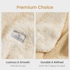 image:imageCozy Bliss Sherpa Throw Blanket for Couch Cozy Fleece Thick Warm Blanket for Winter Reversible Soft Fuzzy Plush Throw Gifts for Women and Men Room Decor Mottled Beige 50 x 60Mottled Beige