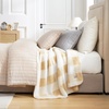 image:imageCozy Bliss Sherpa Throw Blanket for Couch Cozy Fleece Thick Warm Blanket for Winter Reversible Soft Fuzzy Plush Throw Gifts for Women and Men Room Decor Mottled Beige 50 x 60Mottled Beige