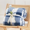 image:imageCozy Bliss Sherpa Throw Blanket for Couch Cozy Fleece Thick Warm Blanket for Winter Reversible Soft Fuzzy Plush Throw Gifts for Women and Men Room Decor Mottled Beige 50 x 60Buffalo Plaidnavy Blue