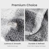 image:imageCozy Bliss Sherpa Throw Blanket for Couch Cozy Fleece Thick Warm Blanket for Winter Reversible Soft Fuzzy Plush Throw Gifts for Women and Men Room Decor Mottled Beige 50 x 60Buffalo Plaidgrey