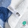 image:imageCozy Bliss Sherpa Throw Blanket for Couch Cozy Fleece Thick Warm Blanket for Winter Reversible Soft Fuzzy Plush Throw Gifts for Women and Men Room Decor Mottled Beige 50 x 60Buffalo Plaidnavy Blue