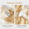 image:imageCozy Bliss Sherpa Throw Blanket for Couch Cozy Fleece Thick Warm Blanket for Winter Reversible Soft Fuzzy Plush Throw Gifts for Women and Men Room Decor Mottled Beige 50 x 60Buffalo Plaidbeige