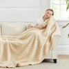 image:imageCozy Bliss Sherpa Throw Blanket for Couch Cozy Fleece Thick Warm Blanket for Winter Reversible Soft Fuzzy Plush Throw Gifts for Women and Men Room Decor Mottled Beige 50 x 60Mottled Beige