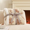 image:imageCozy Bliss Sherpa Throw Blanket for Couch Cozy Fleece Thick Warm Blanket for Winter Reversible Soft Fuzzy Plush Throw Gifts for Women and Men Room Decor Mottled Beige 50 x 60Christmas Gingerbread