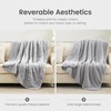 image:imageCozy Bliss Sherpa Throw Blanket for Couch Cozy Fleece Thick Warm Blanket for Winter Reversible Soft Fuzzy Plush Throw Gifts for Women and Men Room Decor Mottled Beige 50 x 60Mottled Grey
