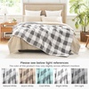 image:imageCozy Bliss Sherpa Throw Blanket for Couch Cozy Fleece Thick Warm Blanket for Winter Reversible Soft Fuzzy Plush Throw Gifts for Women and Men Room Decor Mottled Beige 50 x 60Buffalo Plaidgrey
