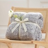 image:imageCozy Bliss Sherpa Throw Blanket for Couch Cozy Fleece Thick Warm Blanket for Winter Reversible Soft Fuzzy Plush Throw Gifts for Women and Men Room Decor Mottled Beige 50 x 60Mottled Grey
