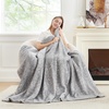 image:imageCozy Bliss Sherpa Throw Blanket for Couch Cozy Fleece Thick Warm Blanket for Winter Reversible Soft Fuzzy Plush Throw Gifts for Women and Men Room Decor Mottled Beige 50 x 60Mottled Grey