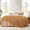 image:imageCozy Bliss Ultrasoft Waffle Throw Blanket Fluffy Cute Plush Blanket for Couch Bed Modern Home Accent Portable for Picnic or Outdoor Grey 50x60Brown